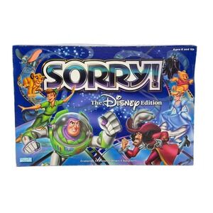 Hasbro Parker Brothers Sorry! Disney Edition Board Game Complete Vintage 2001